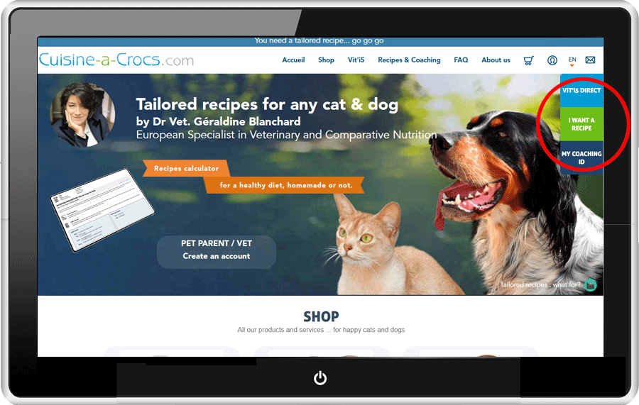 cuisine-a-crocs tailored recipes